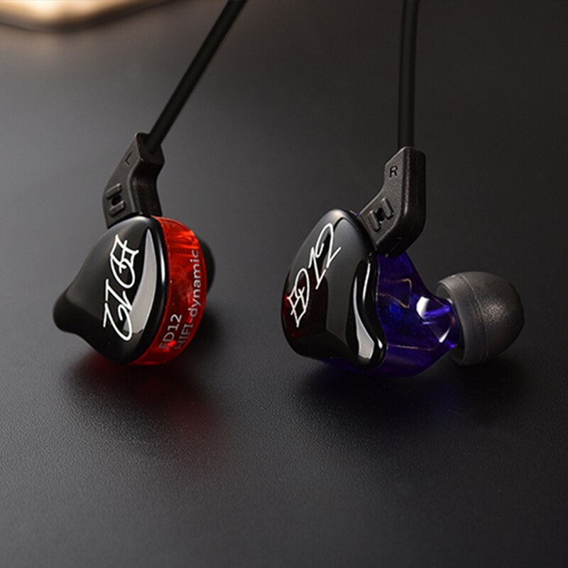 Kz  ed12 dynamische oortelefoonmonitors geluidsisolerende hifi muziek sport in-ear oortelefoon