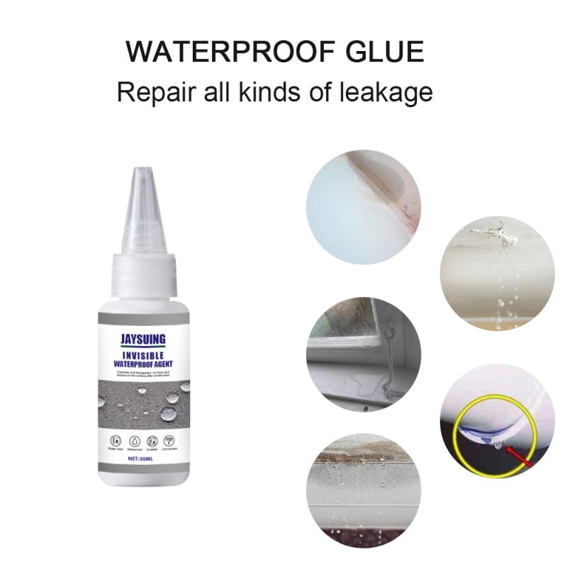 Jaysuing Transparante Waterdichte Lijm Kit Spray Coating Vloeibare Waterdichte Sterke Hechting Vloeibare Reparatie Kit Plug Hardware