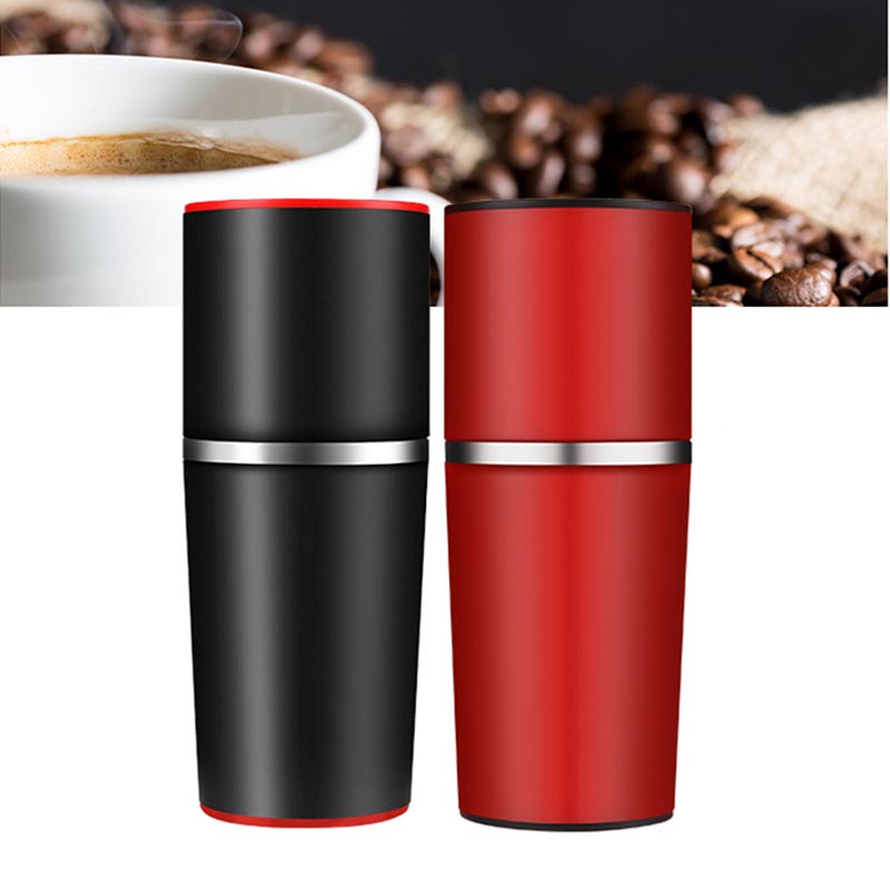 4 In 1 Manual Coffee Maker Coffee Bean Grinder Mill Hand Pressure Portable Espresso Machine Coffee Squeeze Bottle Pot Travel Use