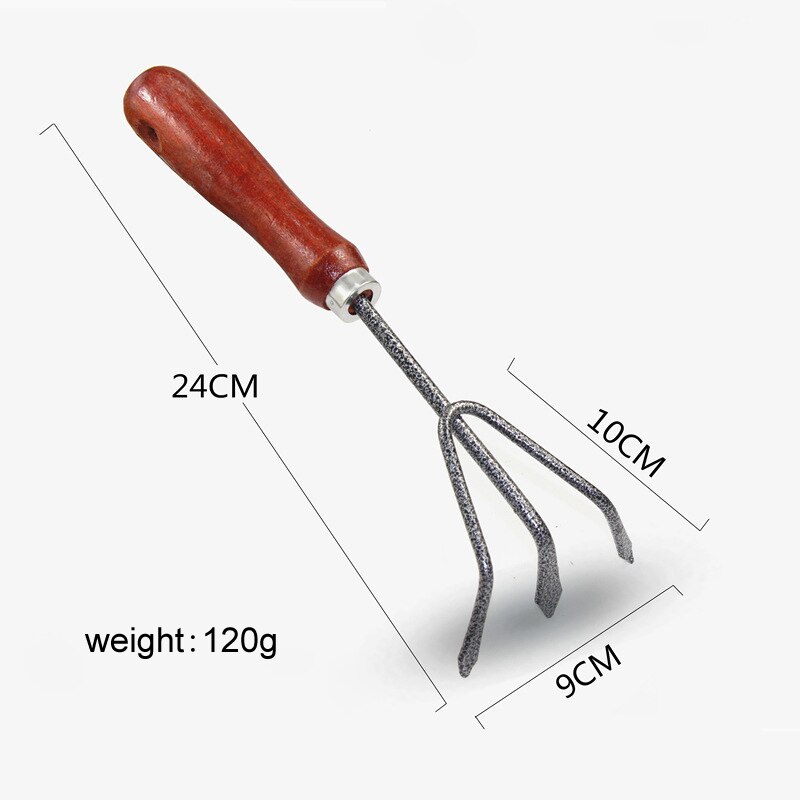 Gardening Tool Hand Trowel Bonsai Shovel Rake Cultivator Weeder Tools With Ergonomic Handle Garden Lawn Farmland Transplant: Rake