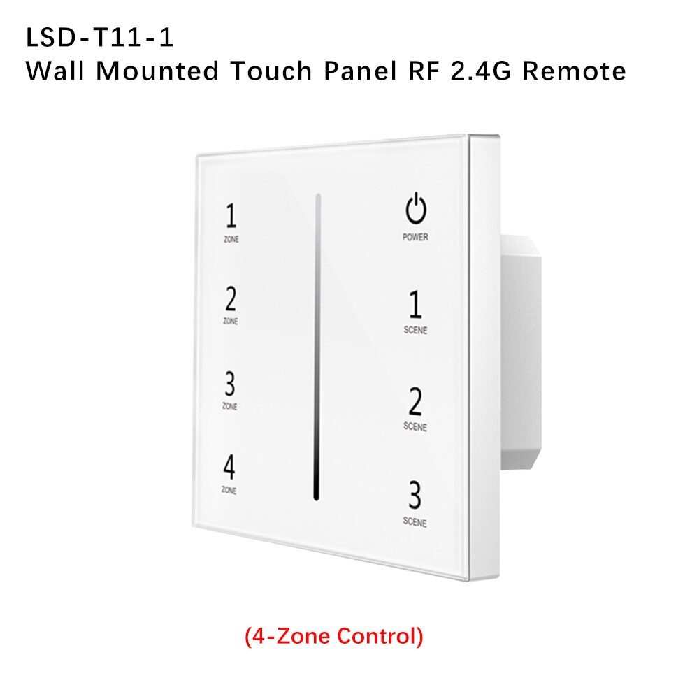 LED PWM Wireless RF Dimmer 2.4G 4-Zone/Wifi Remote Control DC12-24V Brightness adjustment for LED Strip: LSD-T11-1 Only
