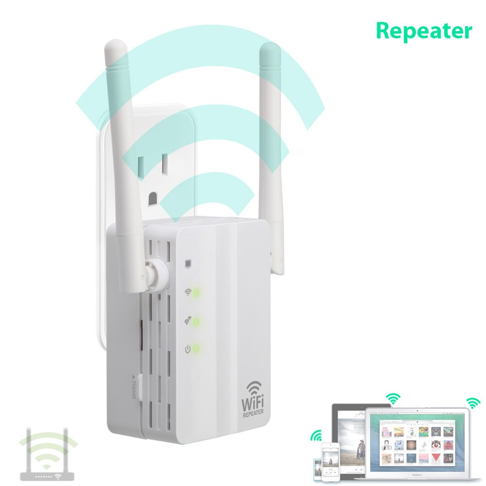 Trådlös wifi repeater wifi extender 300 mbps wi-fi förstärkare långdistans wifi signalförstärkare ultraboost långdistans wifi repiter: Eu-kontakt / 2.4g vita