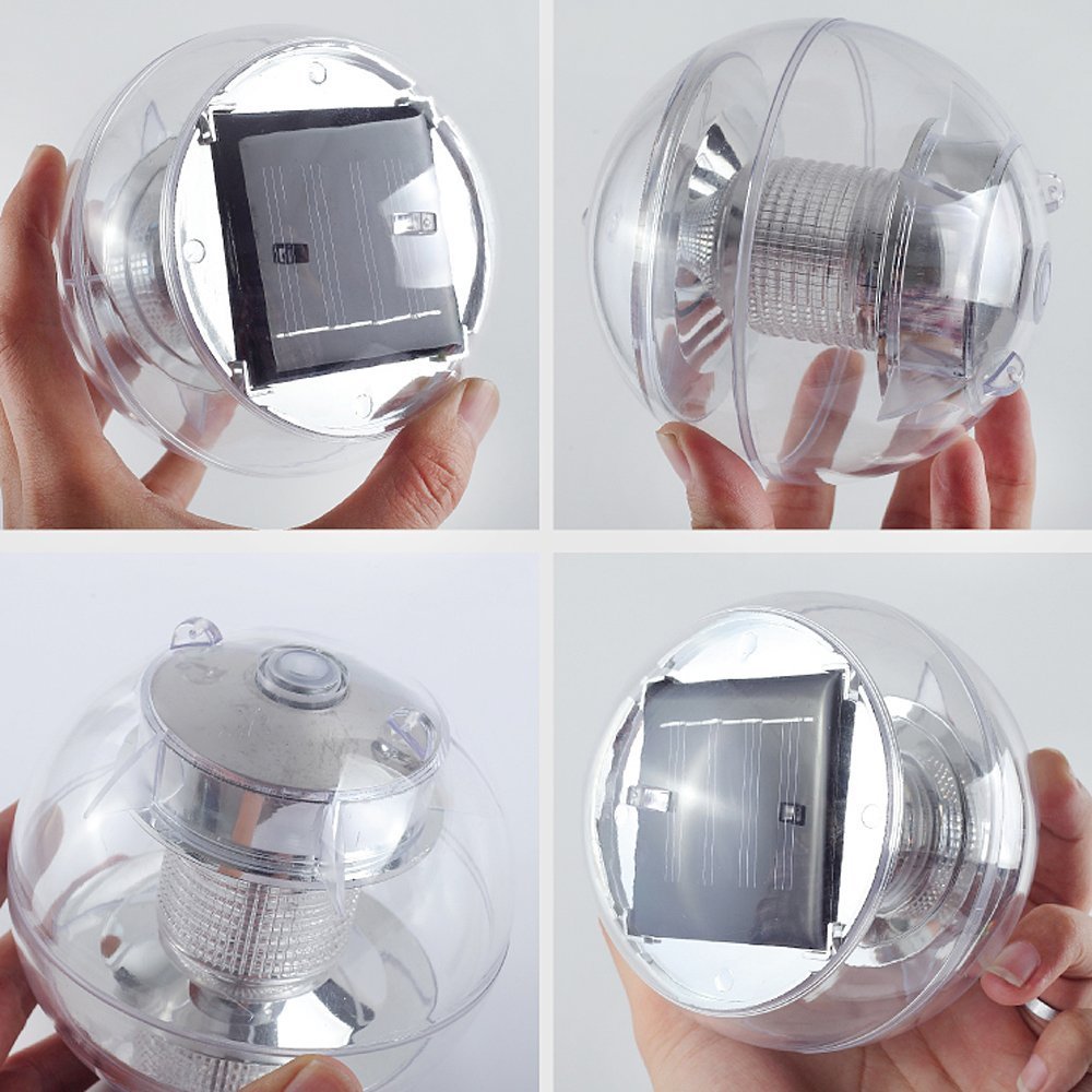 Solar flytande ljus damm ljus färgförändrande solar globe pool nattlampa lampa för trädgård pool party heminredning