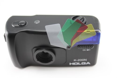 Holga K200N K200 N 35mm 135mm objectif Fisheye couleur Flash lomographie Film caméra: Black