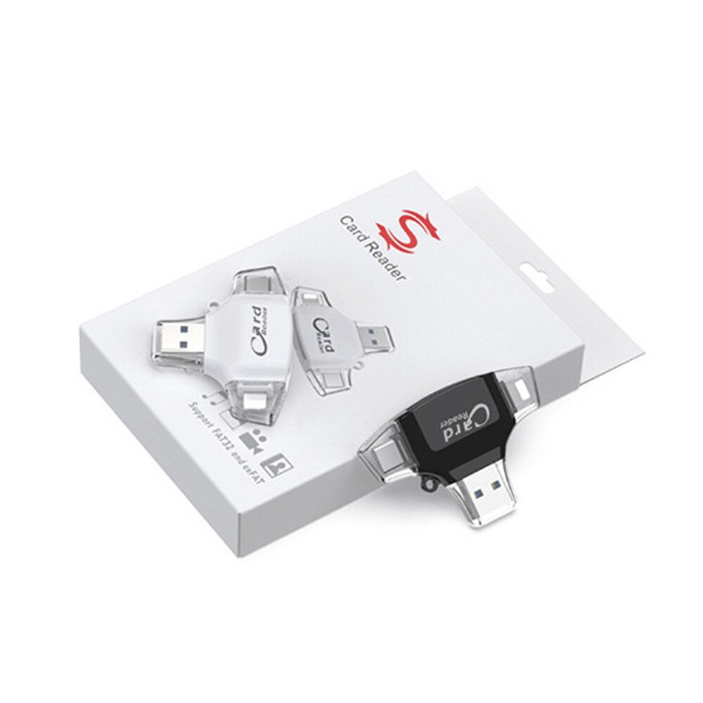 3.0 snelle 4-- poorts camera sd-kaart mini tf-kaartlezer type c micro sd mobiele telefoon computer otg-kaartlezer