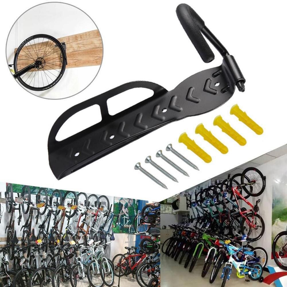 Vélo Support Mural Support Pour VTT Vélo De Route De Stockage Fixe Crochet Crochet Support Suspendu En Acier Support Cintre Mur K5B1