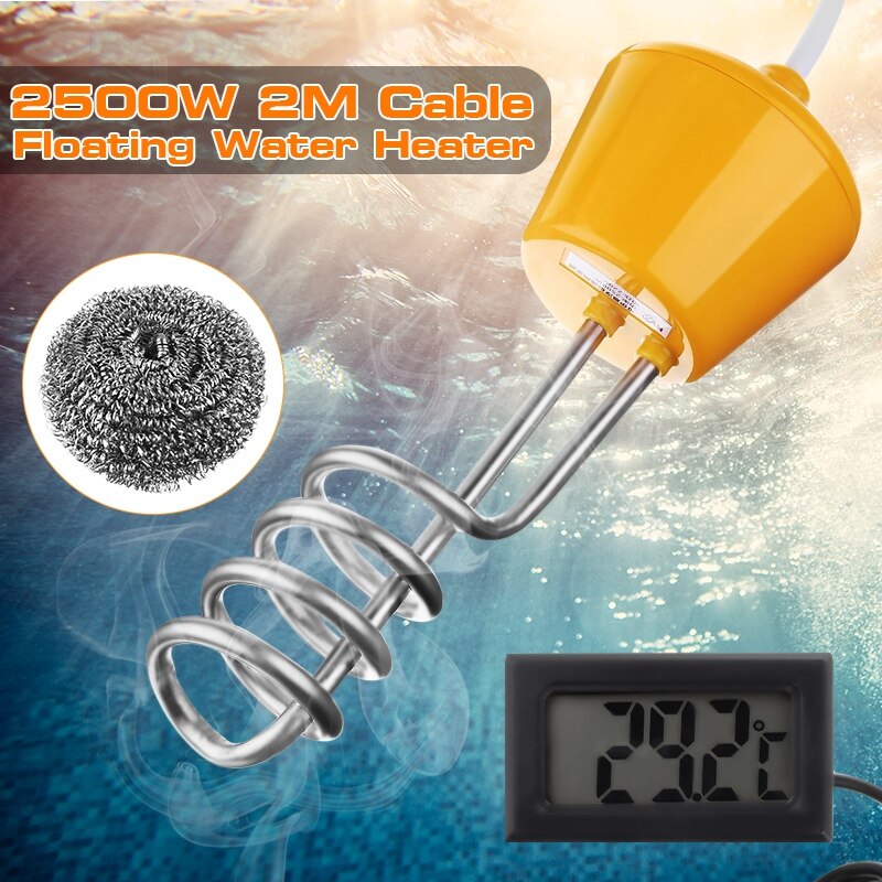 2500W Schorsing Onderdompeling Boiler Verwarming S Met Lekkage Bescherming Schakelaar & Thermometer