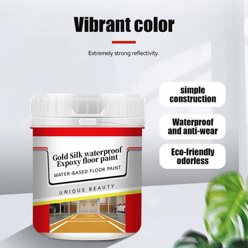 500 g Garagen-Bodenfarbe, reflektierend, schnell trocknend, rutschfest, wasserbasierte Bodenfarbe, verschleißfest, wasserfest, Epoxidfarbe