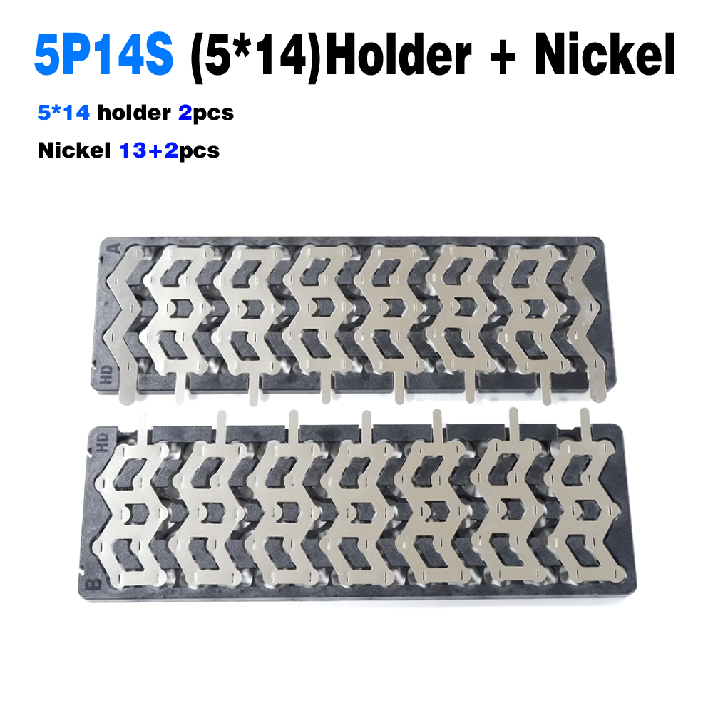 18650 Lithium Battery Holder 5P13S 5P14S Zig zag type Batteries Bracket and Nickel Tape For 13S 48V 14S 51.8V E-bike Battery: black / 10A