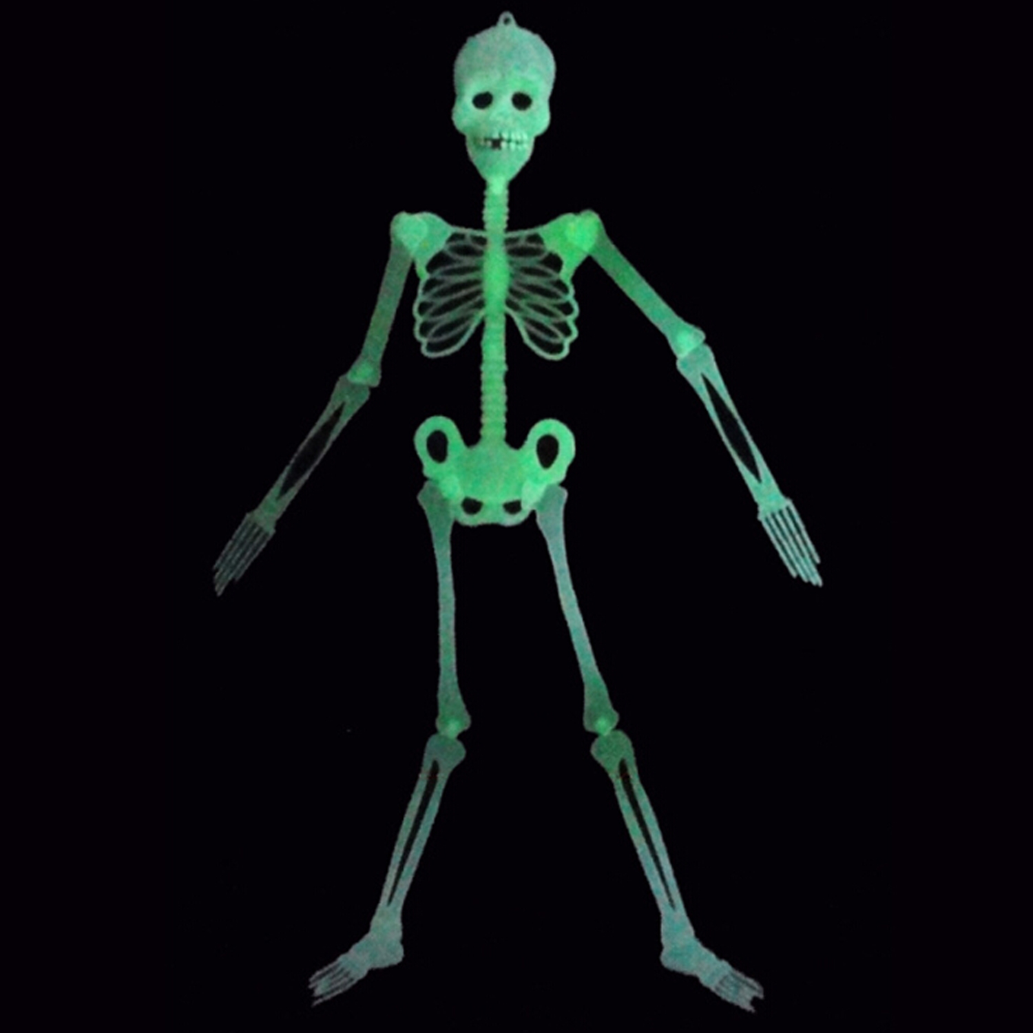 Besegad 150CM Glowe-in-the-dark Luminous Humanbeings Skeleton Bone Pub Haunted House Halloween Decoration Props Prank Toy