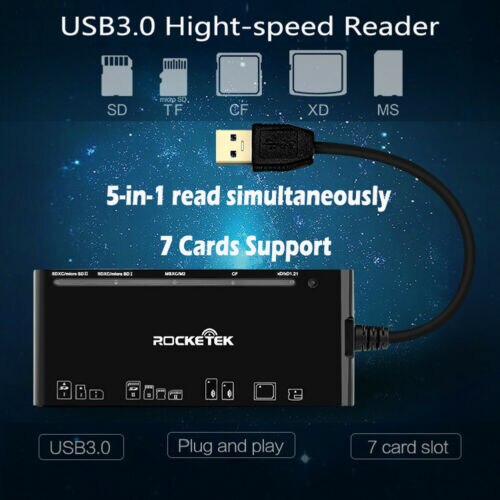 Alle-in-1 USB 3.0 Compact Flash Multi Memory Card Reader CF Adapter MicroSD XD