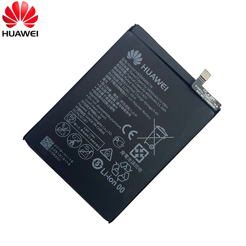 100% d'origine 4000mAh HB396689ECW Batterie Pour Huawei Y9 / Honor 8C BKK-TL00 FLA-LX1 LX2 LX3 L22 Jouer 8C Batteries de Téléphone