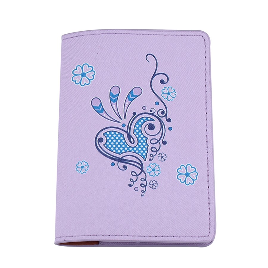 Zoukane carte du monde passeport housse fleurs etui passeport housse porte-carte accessoires de voyage passeport portefeuille pour voyage CH16: Flower