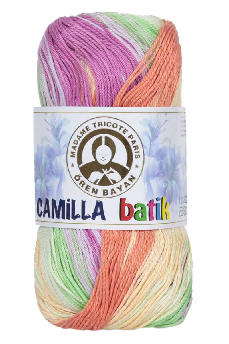 1 Pack ( 5 Balls ) Madame Tricote ( Oren Bayan ) Camilla Batik Hand Knitting Yarn Paris %100 Mercerized Cotton Crochet Tool Kit