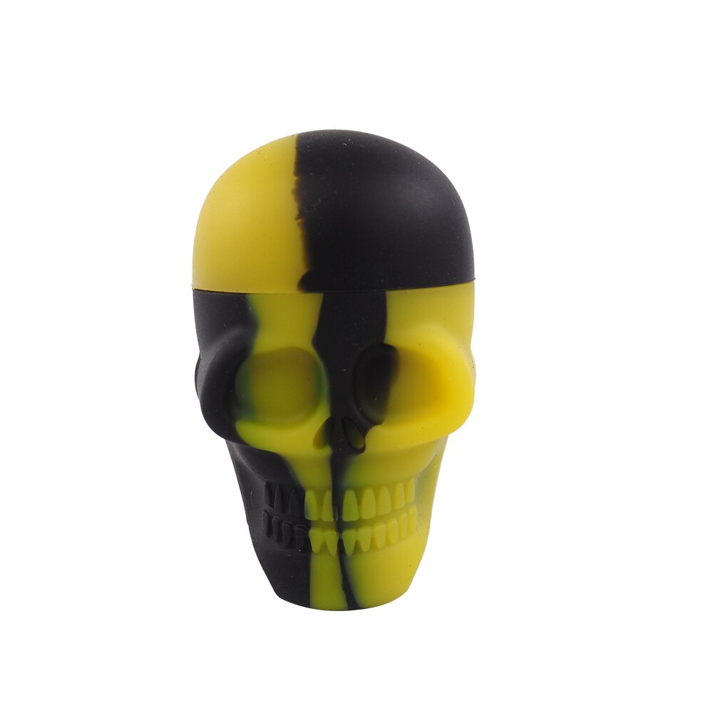 Pot de cire en Silicone pour Bho Dab, 15ml, concentré d'huile, pour crâne: yellow black