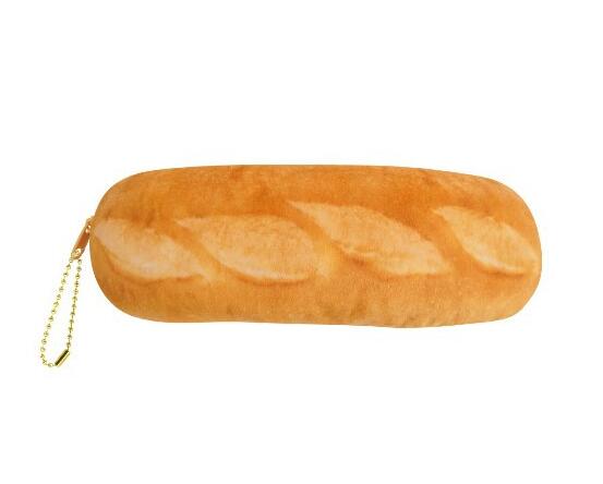 Simulate bread idea pencil case stationery admission package multifunction pen bag purse handbag school supplies Cartuchera: French baguette