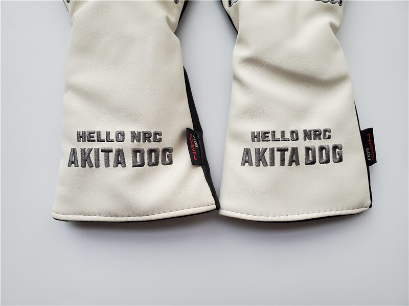 Brand Golf Cover AKITA DOG Golf Head Covers for Woods 1w3w5wUT PU Head Covers EMS