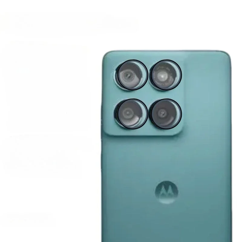 9HD Metal Ring Lens Tempered Glass Protect Cover for Motorola Moto Edge 60 50 40 Pro Neo Fusion Anti-scratch Protect Camera Cap: WHITE / Bundle1