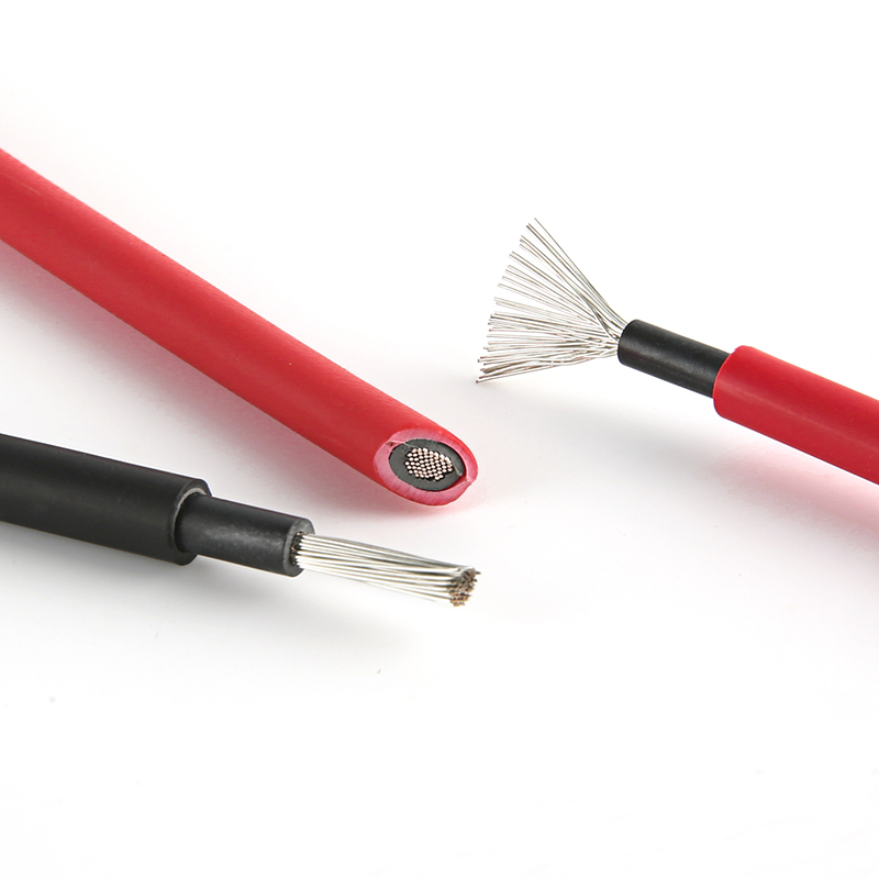 XIONGISOLAR cable solar fotovoltaico negro + rojo 2,5/4/6 mm2 con cable de extensión macho y hembra enchufe estadounidense 10/12/14 AWG cables solares fotovoltaicos