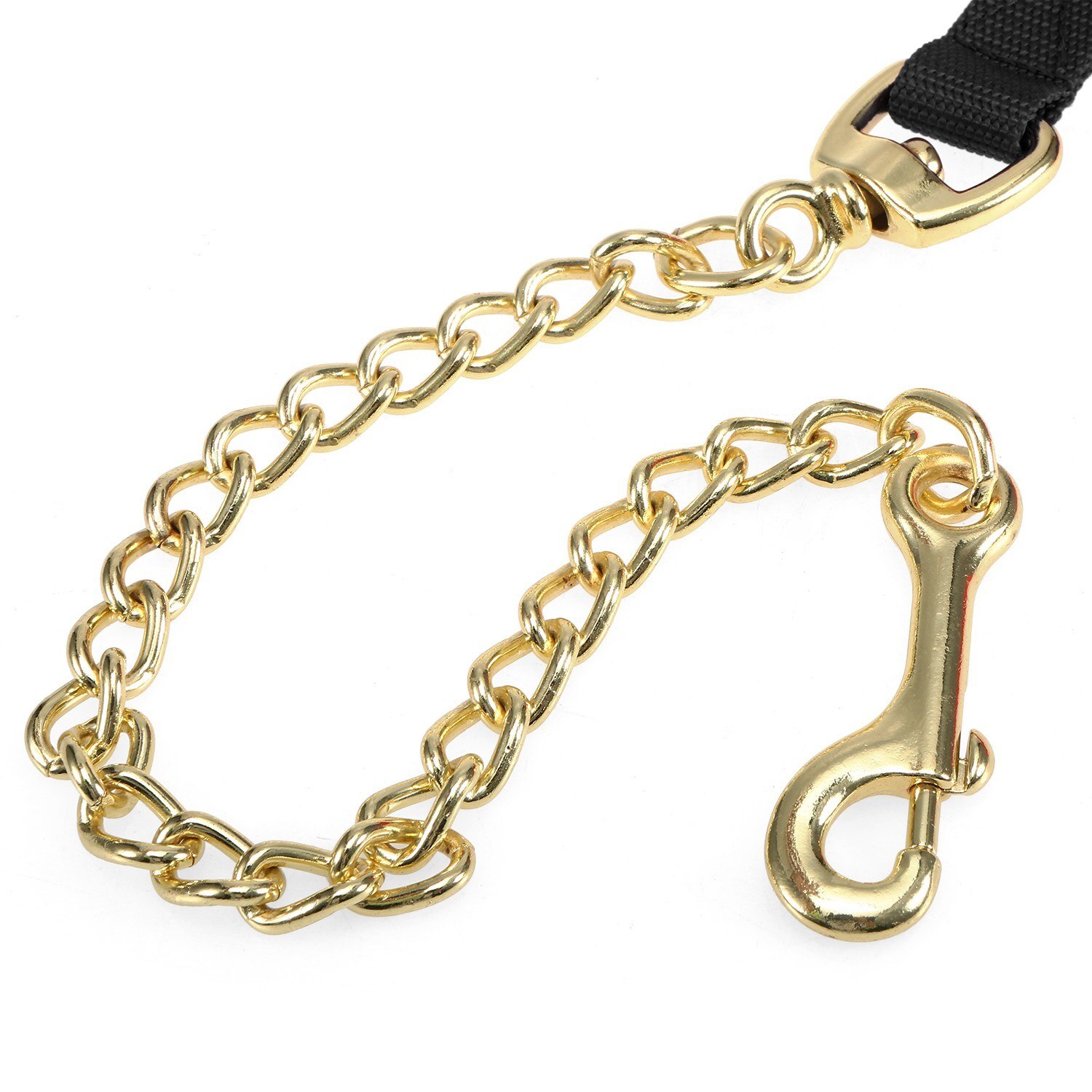 8.5ft lonża linia koń smycz kantar z łańcuchem zwierzę domowe pies posłuszeństwo przypomnij szkolenie w prowadzeniu