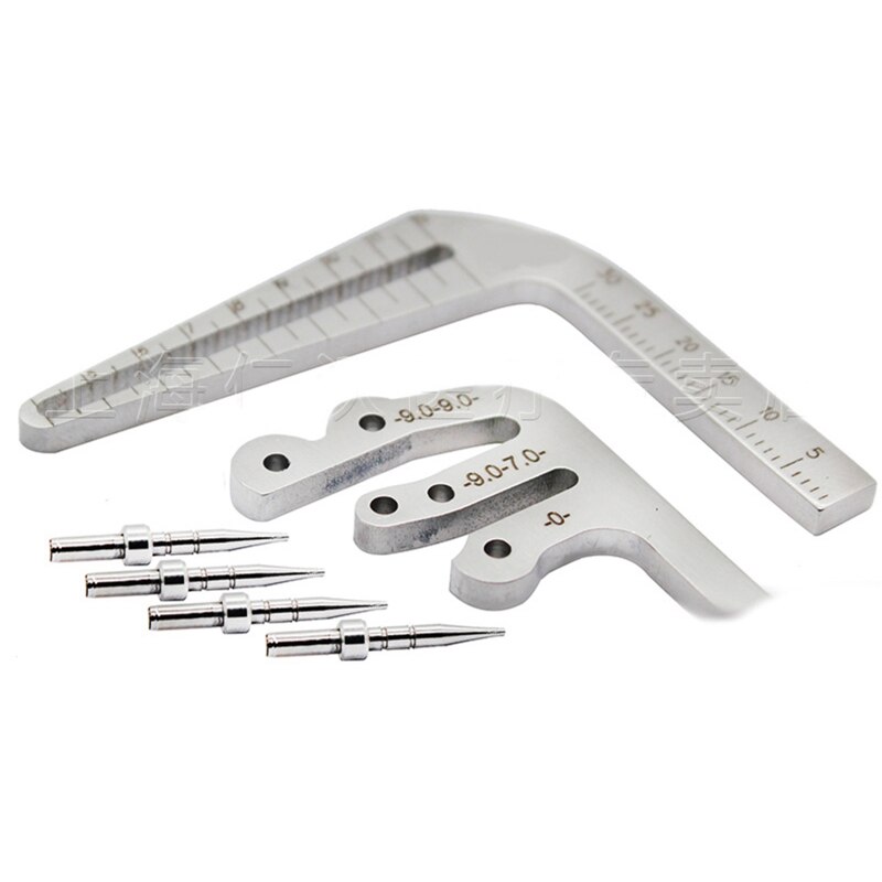Dental Implant Guide Set Oral Planting Locator Positioning Guide Drilling Positioning Ruler Angle Ruler Implant Tools Dentist: Default Title