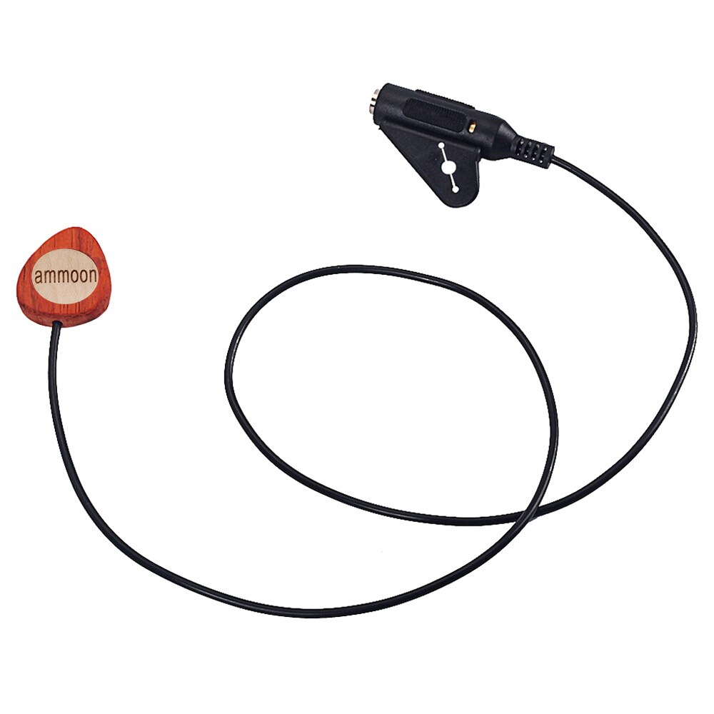 ammoon Mandolin Guitar Pickup Wood Piezo Contact Microphone Pickup 6.35mm Port for Guitar Ukulele Violin Banjo Mandolin