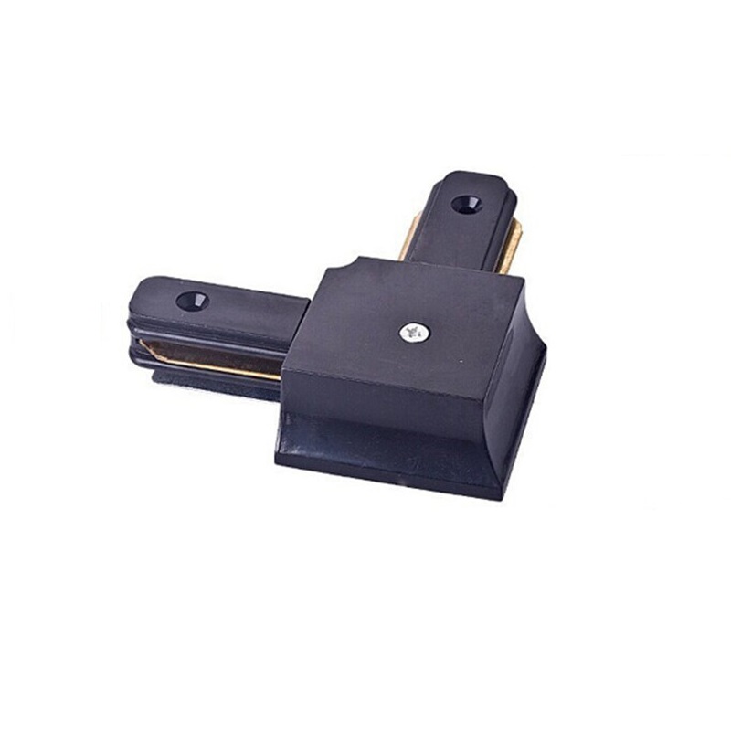 Track Beleuchtung 05 mt/1 mt Schiene Aluminium 1 meter Draht Track Licht Schiene Leuchte 2 drähte aluminium schiene track lichter: black  2