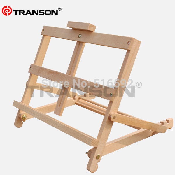 Caballete de mesa ajustable de madera de haya para pintura al óleo, caballete de madera plegable, mini caballete de madera