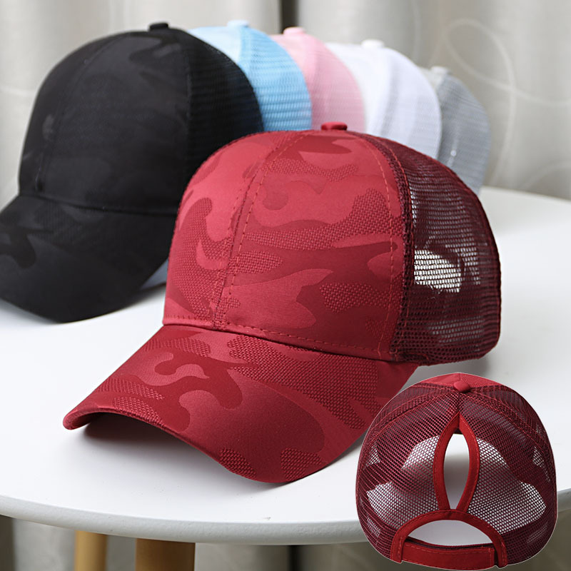Boné de beisebol, chapéu de baseball com traseira, para mulheres, chapéu de hip hop, chapéu de malha para o verão