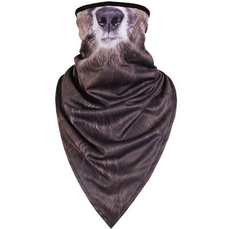 Moto vélo vélo écharpe motif Animal séchage rapide visage masque froid Protection cyclisme masque Snowboard coupe-vent