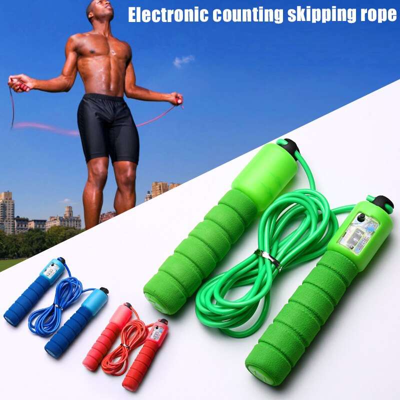 Cordes à sauter avec compteur sport Fitness réglable vitesse rapide comptage saut sauter corde fil à sauter ENA88
