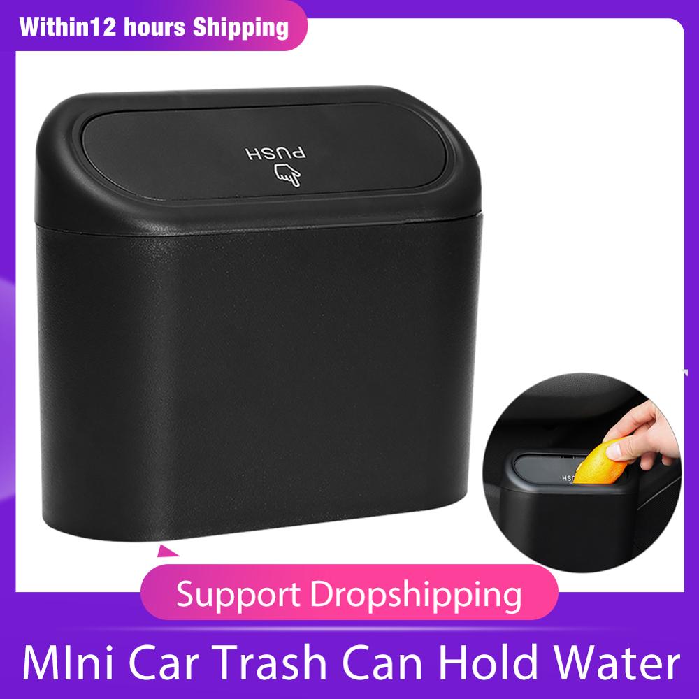 Car Trash Bin Garbage Dust Case Box Auto Car Storage Case Garbage Dust Case Box Trash Can Car Hanging Accessories