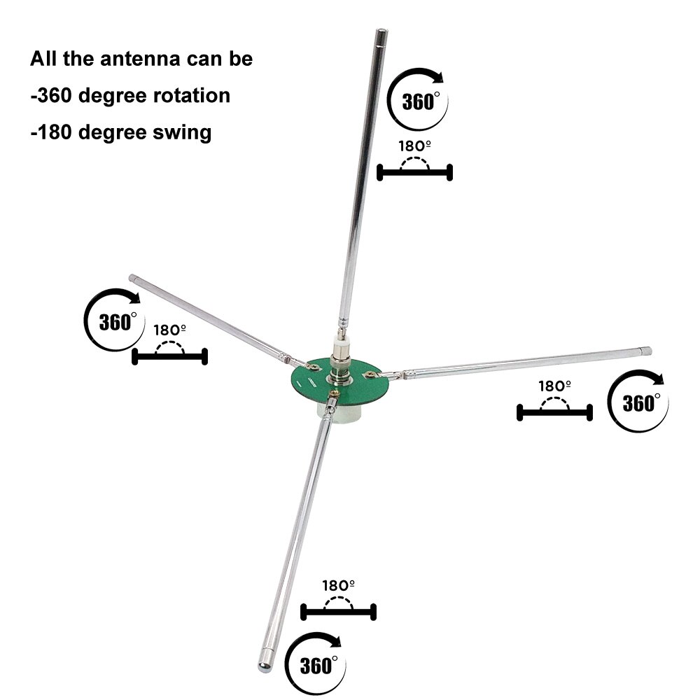 Draagbare comet GP 3 antenne 1/4 "golf FM antenne voor zender & ontvanger met telescopische antenne 68-350 MHz BNC plug FOXWEY