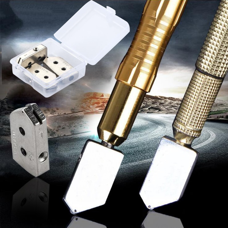 Single Diamond Glass Cutter Sharp Knife Wheel Blade Diamond Cutting Tool Hard Alloy DIY Tile Mirror Repair Cutting Tools