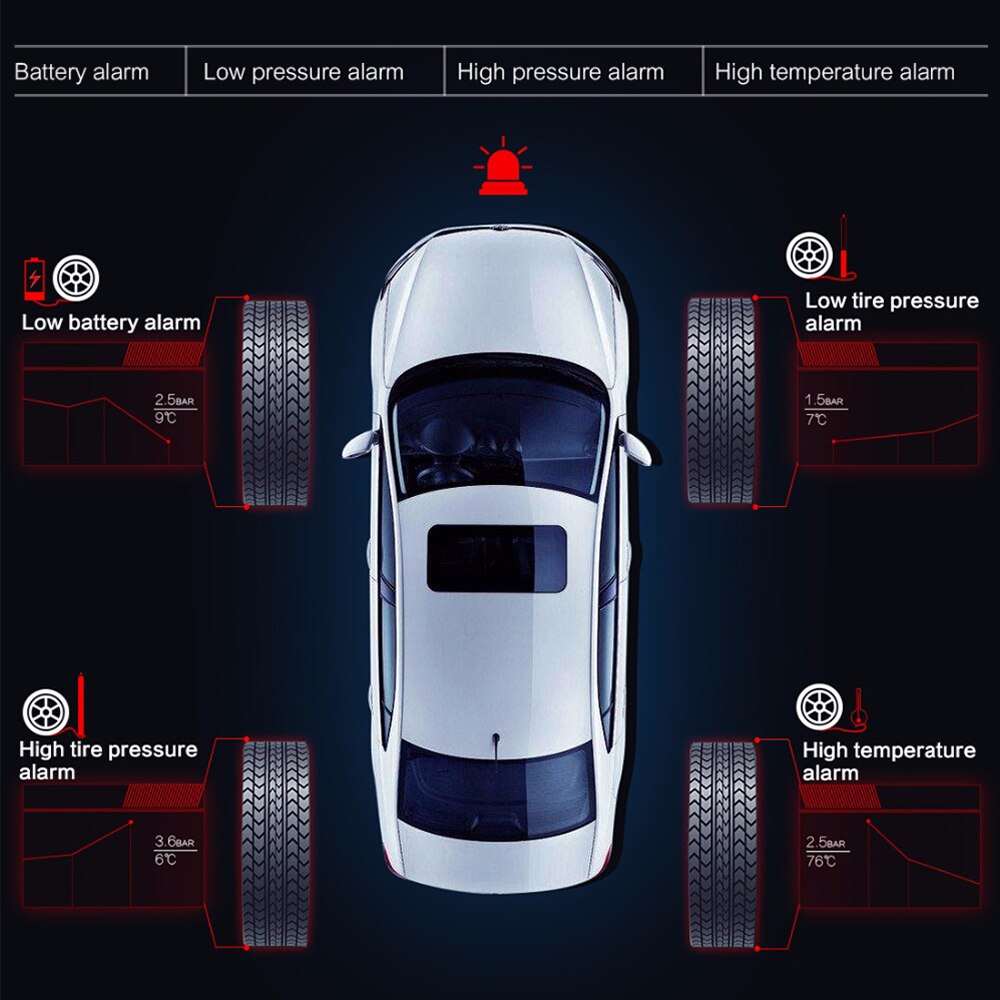 Autel Sensor Car Universal TPMS Tire Pressure Rubber Sensor Programmable 433MHz