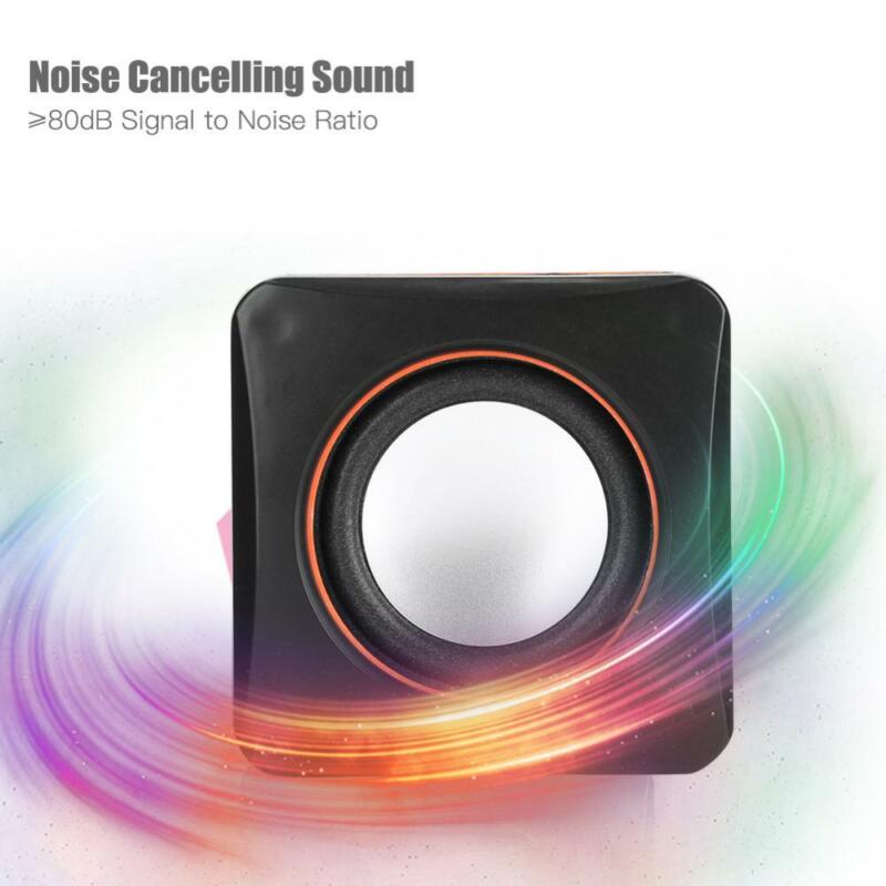 1 paar USB 5V Computer Speakers Zware Bas Subwoofer 3.5mm MP3 Voor PC Laptop Computer desktop Stereo audio speaker voor Kleine pow