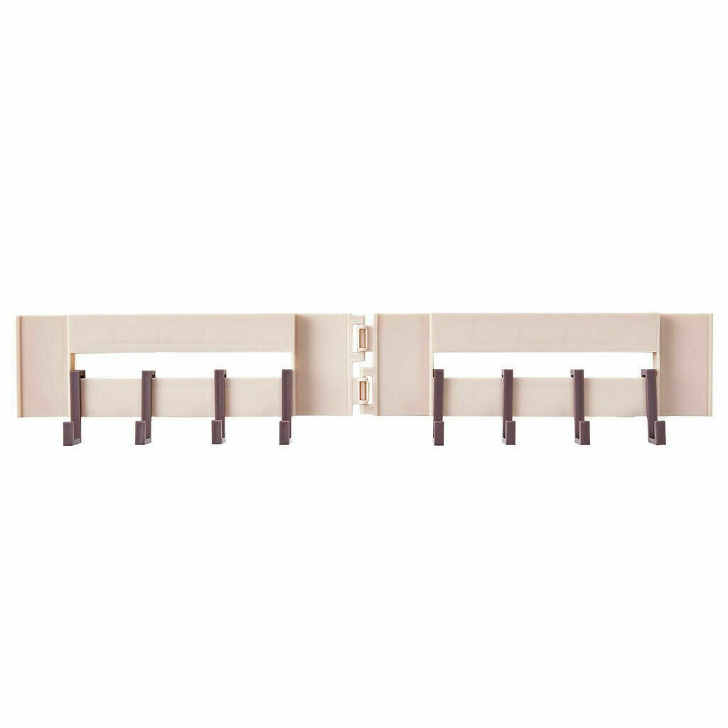 Gancho de esquina plegable de 6 filas ganchos cocina cuarto de baño sin perforaciones ganchos: Rosa