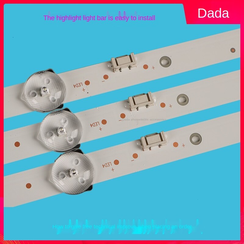 762mm de tira de led para iluminación trasera 7 lâmpada párr 40 "tv lcd JL.D40071330-020DS-M-V02/V01 40X640E2A 5800-W40000-AP00 7794-640000-D110