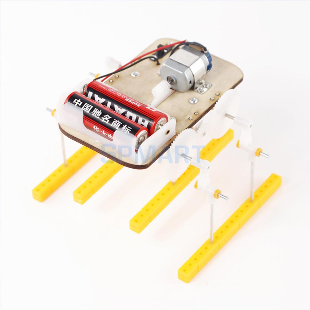 DIY Assembled Electrical Walking Robot Science Model Educational Toys