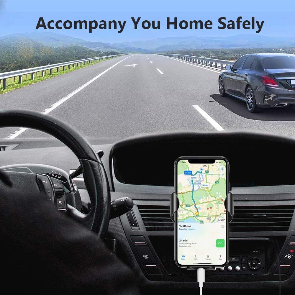 FDGAO 15W Fast Qi Wireless Car Charger Mount Holder Stand For iPhone 11 Pro XS Max XR X 8 Samsung S9 S10 S20 Huawei Mate 30 Pro