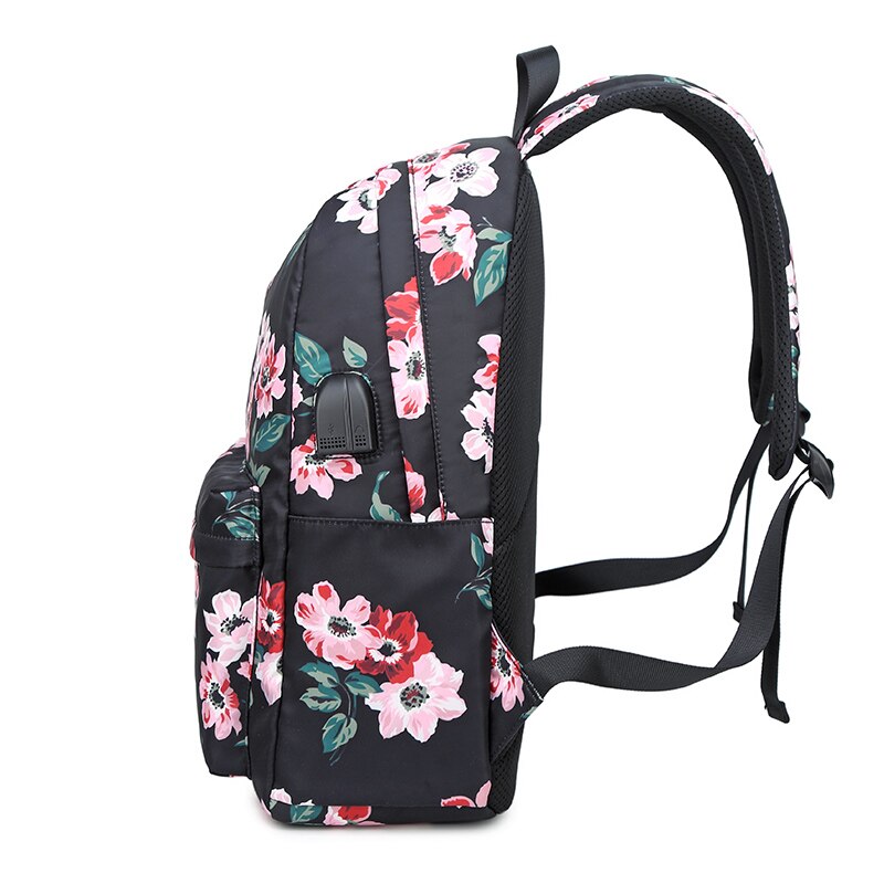 Fengdong Kinderen School Rugzak Kind Bloem Schooltassen Voor Meisjes Waterdichte Nylon Bloemen Rugzak Kids Book Zak Meisje