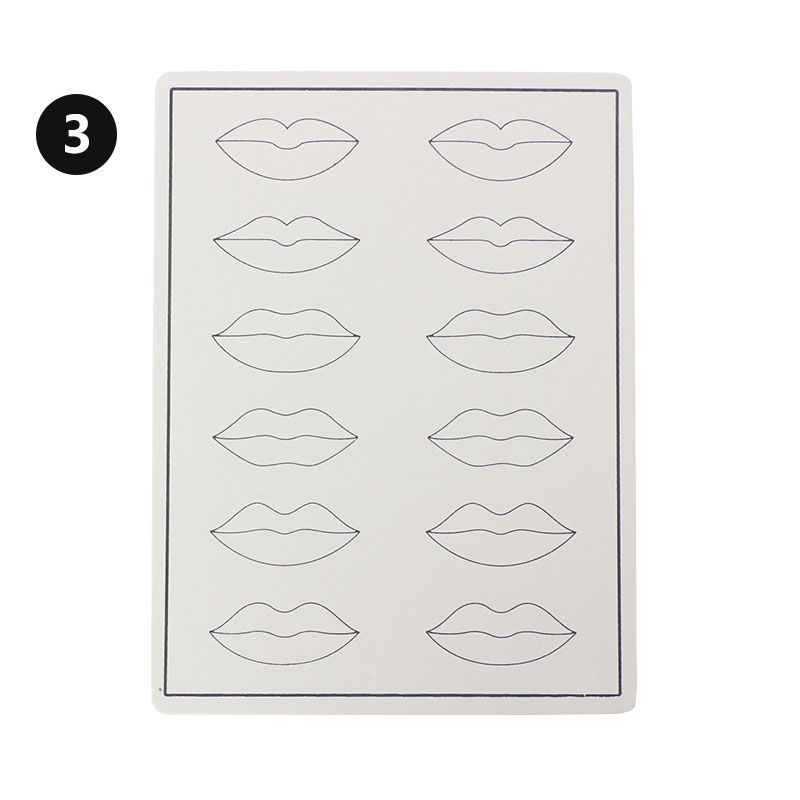 Alle serier fast sminke øyenbryn lepper nybegynner trening hud blank freestyle tatovering praksis hud ark 20 x 15cm