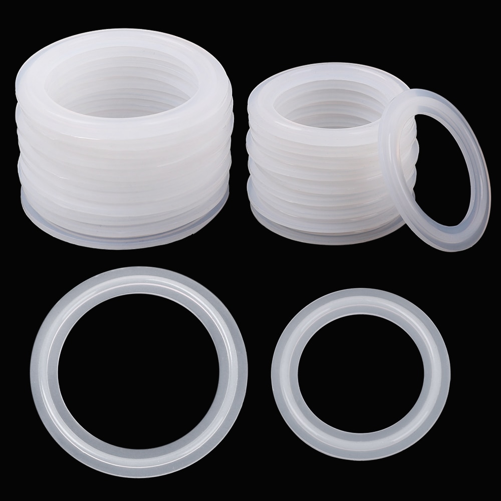 5 uds junta de banda de silicona selladora arandela para productos lacteos caserbrew ajuste 51mm tubería X 64mm O/D sanitario 2 "Tri abrazadera