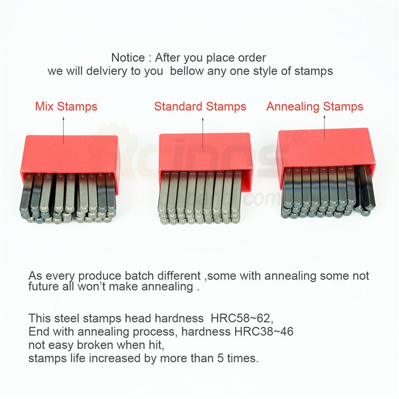 6MM English letters Standard Font style punch stamps alphabets(A-Z &amp;) 27pcs/box