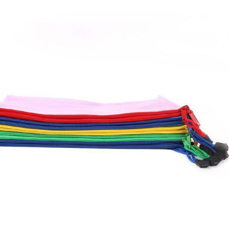 A4 Grid Transparant Document Organizer Pvc Rits Briefpapier School Handvat Papier Pouch File Organizer A3/A4/A5/a6 Document Zak