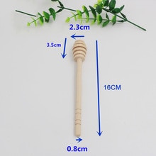 Tige d'agitation en bois miel Dipper bâton Dip Drizzler distributeur barre d'éclaboussure tige d'agitation à la main