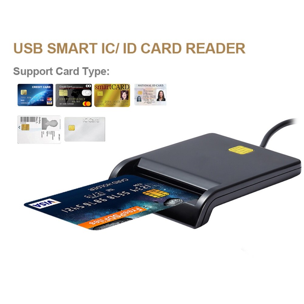X01 USB Smart Card Reader For Bank Card IC/ID EMV ... – Grandado