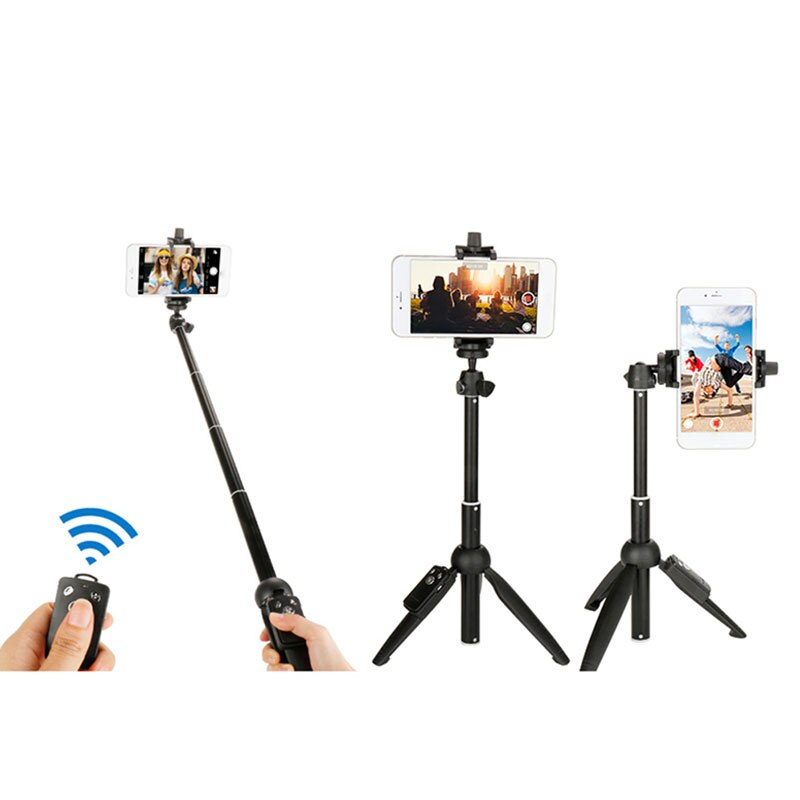 Perche à Selfie Portable Mini Jemey - Extensible Avec Télécommande Sans Fil, Compatible IPhone Et Android 4-7 Pouces