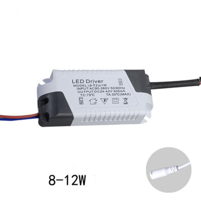 Ac dc transformer led driver strømforsyning 3w/4-7w/8-12w/12-18w/18-24w 280ma leds høj ydeevne og simpel installation