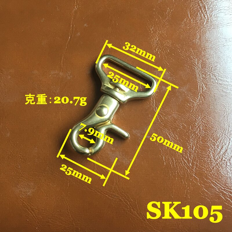 (SK105) 2 pc Massivem Durcheinander Frühjahr schnappen Haken schwenken Haken Schlüssel Ring Kette Hardware- Japan-Typ-5